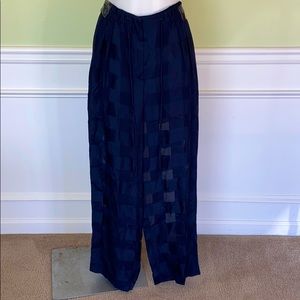 Giorgio Armani Navy Blue silk pants size 4